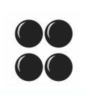 10pcs Car Modification Protection Keyhole Anti-Blocking Sticker(Light Black)