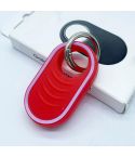 For Samsung Galaxy SmartTag2 Silicone Protective Case Positioning Loss Prevention Keychain(Red)