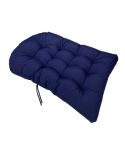 90x120cm Outdoor Waterproof Thickened Soft Hanging Basket Rattan Chair Cushion(Navy Blue)