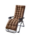 170x53x8cm Thickened Slip-on Home Recliner Cushion Garden Rocking Chair Cushion(Coffee)