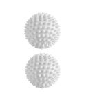 2pcs Anti-fouling Anti-tangle Hair-absorbing Clothes Cleaning Balls Anti-static Knotting Hedgehog Wash Balls(White)
