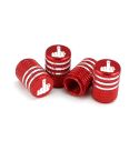 4pcs Laser Ioon Car Tire Modification Universal Valve(Red)