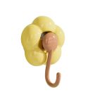 Household Suction Cup Flower Hook Bathroom Vacuum Sticky Hooks Without Punch Hole(Yellow)