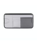 Car Sun Visor Card Glasses Holder Zipper Storage Bag(Gray)