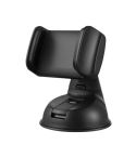 Navigation Car Holder Dashboard Desktop Suction Cup Mobile Phone Holder(All Black)