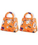 2pcs /Pack DIY Halloween Candy Bag Children Dress-Up Felt Gift Bag(Ghost Candy Spider)