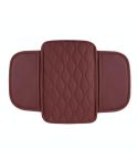 Car Armrest Box Leather Storage Heightening Pad(Red)