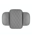 Car Armrest Box Leather Storage Heightening Pad(Gray)