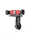 Car Air Outlet Mobile Phone Holder Automatic Lock Snap-on Navigation Holder(Red)