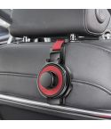 3 In 1 Car Seat Back Hanger for Cup and Phone Vehicle Seat Headrest Hooks(Red)