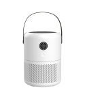 HX830 Smart Digital Display UV Ultraviolet Sterilization Desktop Negative Ion Air Purifier(White)