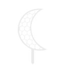 Plastic Moon Climbing Stands Balcony Pot Plant Hauling Gardening Decorative Flower Holder(White)
