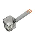 Kitchen Stainless Steel Long Handle Single Heads Vegetable And Fruit Peeler(Orange)