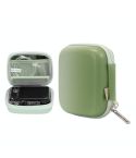 Cwatcun H45 Mini Storage Bag Small Microslice Digital Camera Bag PU Waterproof Hard Shell Bag(Green)