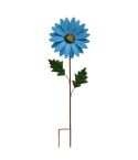 Outdoor Lawn Garden Landscape Arrangement Decorative Iron Flower Inserts(Blue)