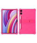 For Xiaomi POCO Pad 5G Shockproof Silicone Tablet Protective Case With Holder(Rose Red)