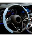 38cm Liquid Silicone Sweat-Absorbing Anti-Skid Car Steering Wheel Cover(Blue)