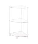 YX141 Acrylic 3-Layer Wall Corner Table For Living Room Bedroom Bathroom Placement Storage