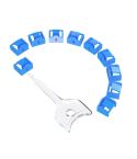 RJ45 Pport Anti-theft Lock Removable Dust Plug(Blue 10 Plug+1 Key)