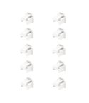 10pcs /Set RJ45 Network Port Dust Plug Router Network Cable Protection Cover(White)
