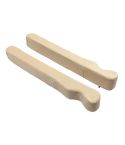 4156 1pair Car Seat Gap Plugs Leakproof Strips Vehicle Interior Supplies Seat Side Seam Strips(Beige)