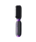Portable Rechargeable Negative Ion Straightening Comb Straightening and Curly Comb(Black Purple)