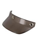 Motorcycle Helmet Brim Retro 3-Button Helmet Visor Sunshade Protection Half Helmet Hat Brim(Light Tea)
