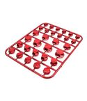 Motorcycle Scooter Modification Parts Screw Cover Decorative Screw Cap(Red)