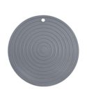 Food Grade Silicone Round Heat Insulation Mat Kitchen Anti-Scald And Anti-Slip Placemat(Gray)