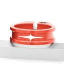 Mountain Road Bicycle Aluminum Locking Seatpost Clamps Seatpost Clamp Ring Fittings(31.8mm Red)