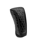 Peacock Pattern Leather Car Gear Shift Protective Cover(Zipper Type Manual Gear)