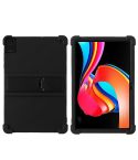 For TCL TAB 10L Gen 2 Shockproof Silicone Tablet Protective Case With Holder(Black)