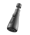 Kitchen Universal Faucet Extender Sink Connector Spout Swivel Faucet Splash Guard(Gray)