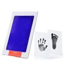 Non-Toxic Baby Handprint Footprint Imprint Souvenirs Infant Clay Toy Gifts(Blue)