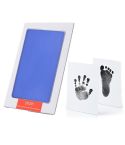 Non-Toxic Baby Handprint Footprint Imprint Souvenirs Infant Clay Toy Gifts(Sky blue)