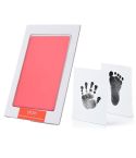 Non-Toxic Baby Handprint Footprint Imprint Souvenirs Infant Clay Toy Gifts(Pink)