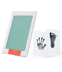 Non-Toxic Baby Handprint Footprint Imprint Souvenirs Infant Clay Toy Gifts(Green)