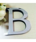 2 PCS Home Decoration Creative Personality English Letters Acrylic Mirror 3D DIY Wall Stickers(B)