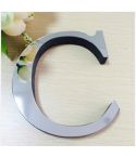 2 PCS Home Decoration Creative Personality English Letters Acrylic Mirror 3D DIY Wall Stickers(C)