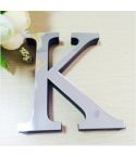 2 PCS Home Decoration Creative Personality English Letters Acrylic Mirror 3D DIY Wall Stickers(K)