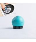 Spherical Stand Pot Brush Kitchen Silicone Cleaning Brush Household Decontamination Brush(Green)