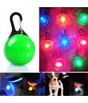 LED Flashlight Dog Cat Collar Glowing Pendant Luminous Bright Decoration Collars(Green)