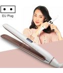 Hair Straightener Iron LED Display Ceramic Coating Plate Ionic Curling Iron, Plug Standard:EU