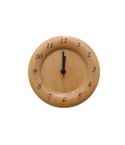 Simple Home Study Solid Wood Decorative Bedside Beech Alarm Clock(Round Figure)