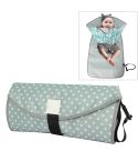 Baby Changing Diaper Pad Portable Folding Waterproof Nursing Pad, Size:One size(Light green dots)
