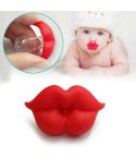 3 PCS Newborn Pacifier Red Lips Dummy Pacifiers Funny Silicone Baby Nipples Teether Soothers Pacifier(Red)