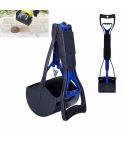 Long Handle Pet Toilet Picker Dog Foldable Toilet(Blue)