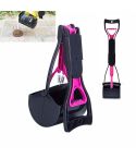 Long Handle Pet Toilet Picker Dog Foldable Toilet(Pink)