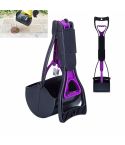 Long Handle Pet Toilet Picker Dog Foldable Toilet(Purple)