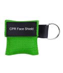 CPR Emergency Face Shield Mask Key Ring Breathing Mask(Green)